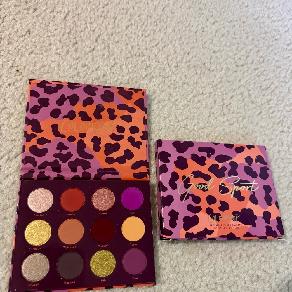 ColourPop Good Sport Eyeshadow Palette — Purple, Pink, Orange, Gold, Brown